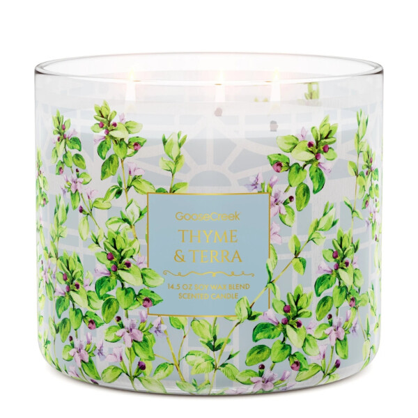 Thyme & Terra 3-Docht-Kerze 411g