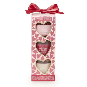 Love Is in the Air Geschenkset 3 x Mini Glas