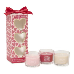 Love Is in the Air Geschenkset 3 x Mini Glas