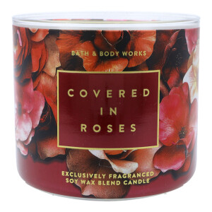 Covered In Roses 3-Docht-Kerze 411g