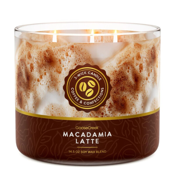 Macadamia Latte 3-Docht-Kerze 411g