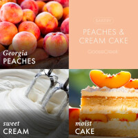 Peaches & Cream Cake 3-Docht-Kerze 411g