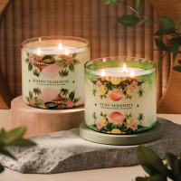 Kyoto Teahouse 3-Docht-Kerze 411g