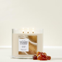 Amber Linen 3-Docht-Kerze 411g