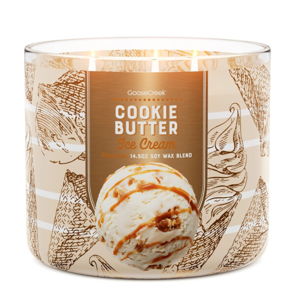 Cookie Butter Ice Cream 3-Docht-Kerze 411g