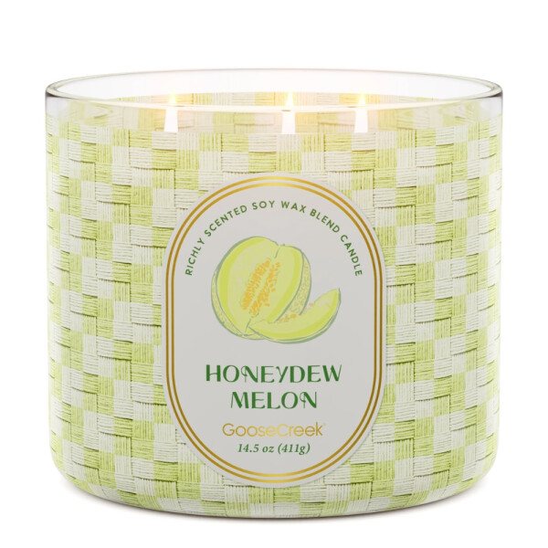 Goose Creek Candle® Honeydew Melon 3-Docht-Kerze 411g