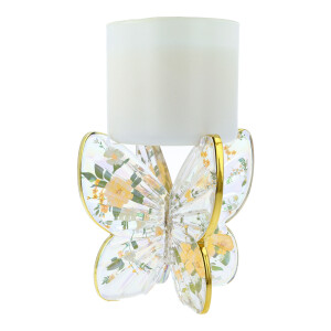 Glass Butterfly Jar Holder