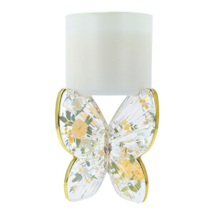 Glass Butterfly Jar Holder