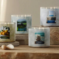 Seastone & Lotus 3-Docht-Kerze 411g