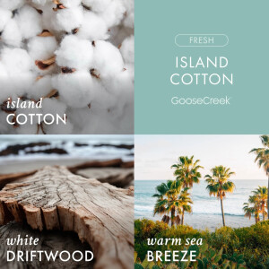 Island Cotton 3-Docht-Kerze 411g