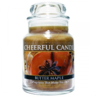 Cheerful Candle Butter Maple Toddy 1-Docht-Kerze 170g