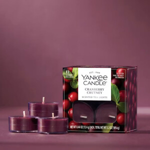 Cranberry Chutney Teelichter 12 Stück