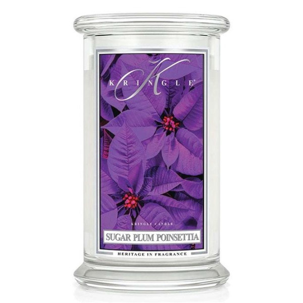 Kringle Candle® Sugar Plum Poinsettia 2-Docht-Kerze 623g