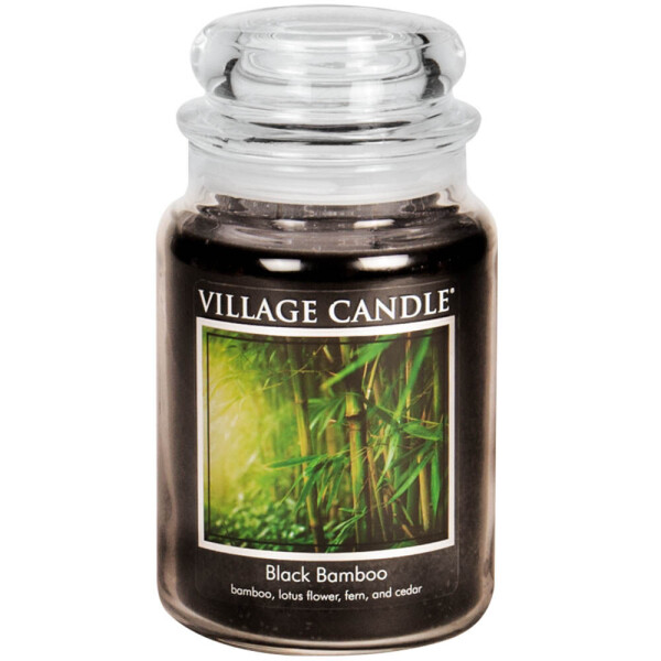 Village Candle® Black Bamboo 2-Docht-Kerze 602g