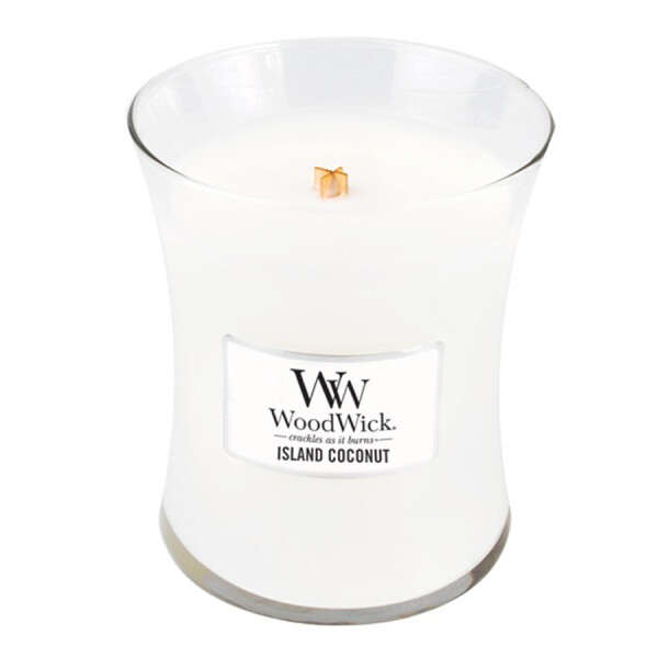 WoodWick® Island Coconut Kerzenglas Mittel 275g mit Knisterdocht