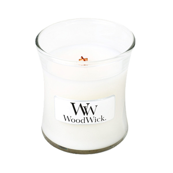 WoodWick® White Tea & Jasmine Kerzenglas Klein 85g mit Knisterdocht