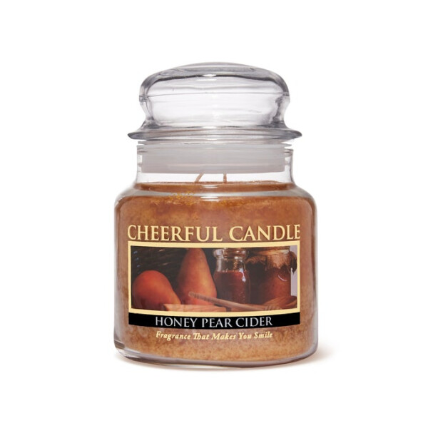 Cheerful Candle Honey Pear Cider 2-Docht-Kerze 453g