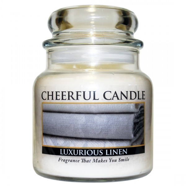 Cheerful Candle Luxurious Linen 2-Docht-Kerze 453g