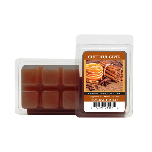 Cheerful Candle Orange Cinnamon Clove Wachsmelt 68g