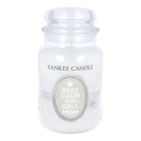 Keep Calm And Call Mom (Weiss) Großes Glas 623g