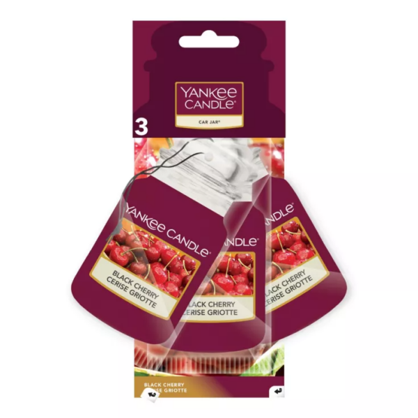 Yankee Candle® Car Jar® / Duftbaum Black Cherry 3er Bonus-Pack