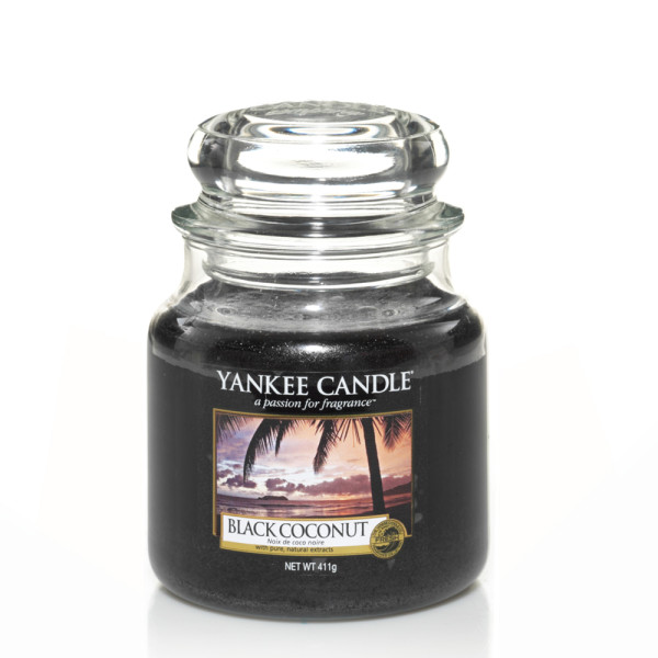 Yankee Candle® Black Coconut Mittleres Glas 411g