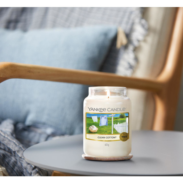 Yankee Candle® Clean Cotton Großes Glas 623g, 31,90 €