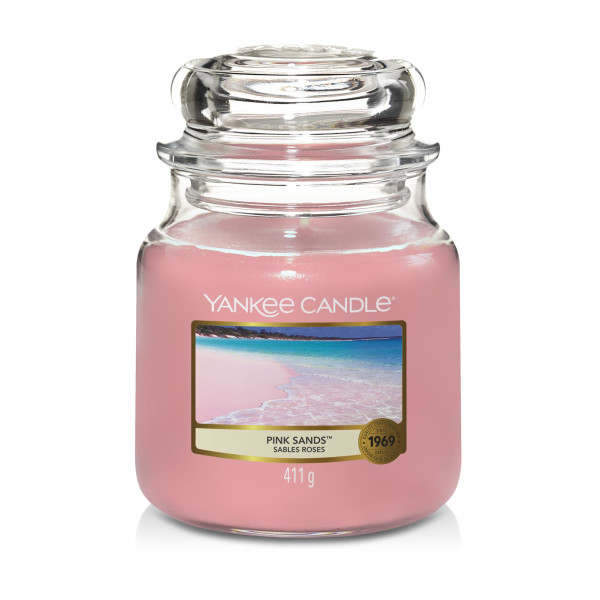 Yankee Candle® Pink Sands™ Mittleres Glas 411g