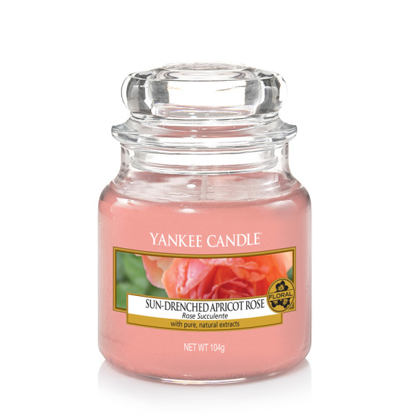 Yankee Candle® Sun-Drenched Apricot Rose Kleines Glas 104g