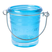 Votivkerzenhalter Bucket Teal mit Henkel
