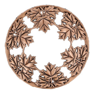 Exclusive Line by Duft & Raum: Candle Topper Acer Leaves Brushed Copper