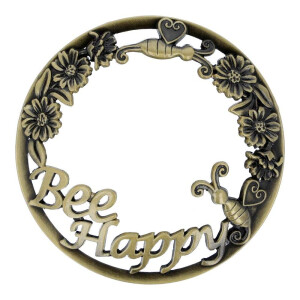 Bee Happy Brushed Bronze