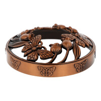 Butterfly & Flowers Brushed Copper