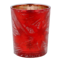 Votivkerzenhalter Red Winter Stars