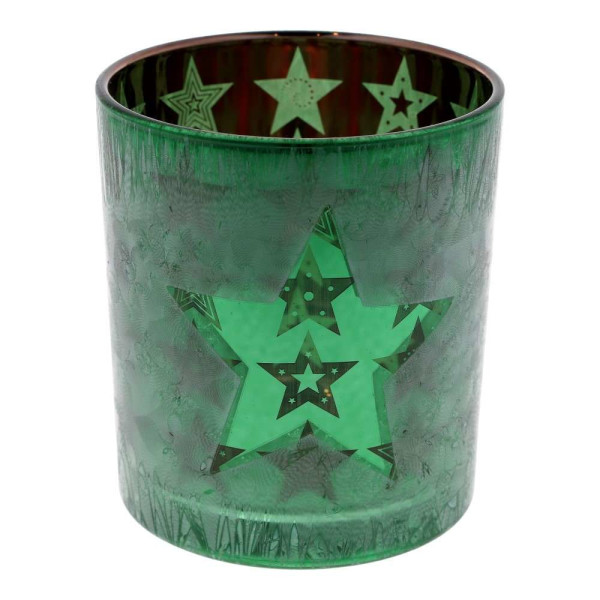 Windlicht Green Star