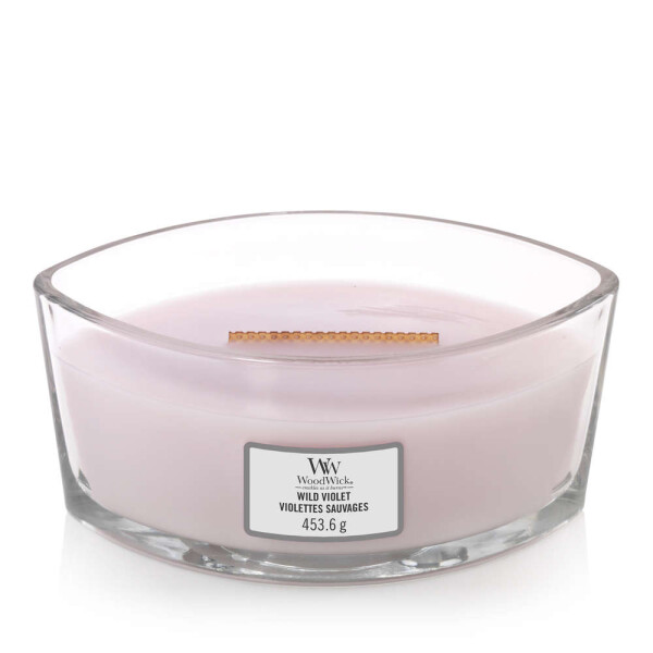 Wild Violet Kerzenglas Ellipse 453,6g mit Knisterdocht