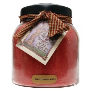 Cheerful Candle Baked Candy Apple