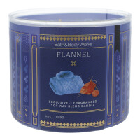Flannel 3-Docht-Kerze 411g