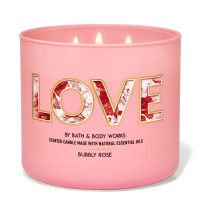 Bath & Body Works® Bubbly Rosé - LOVE 3-Docht-Kerze 411g