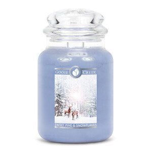 Goose Creek Candle® Sweet Pine & Snowflakes 2-Docht-Kerze 680g