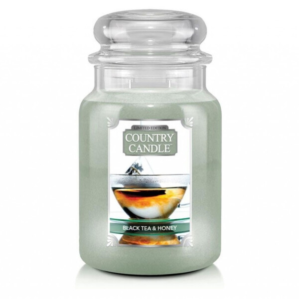Country Candle™ Black Tea & Honey 2-Docht-Kerze 652g Limited Edition