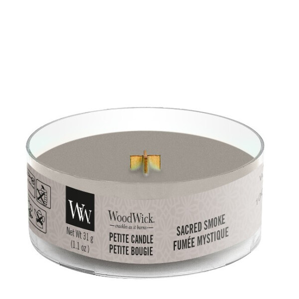 Sacred Smoke Petite Kerze 31g mit Knisterdocht