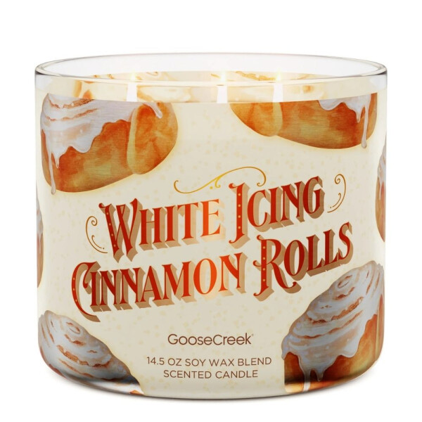 White Icing Cinnamon Rolls 3-Docht-Kerze 411g
