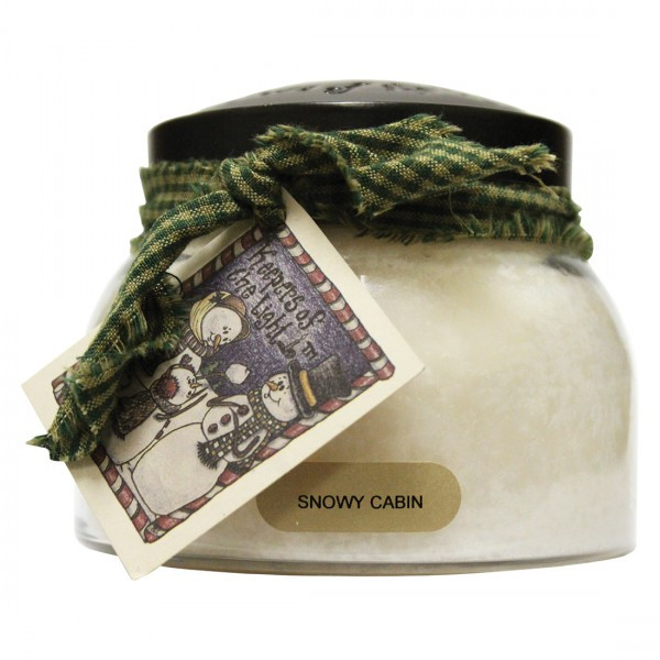 Cheerful Candle Snowy Cabin 2-Docht-Kerze Mama Jar 623g