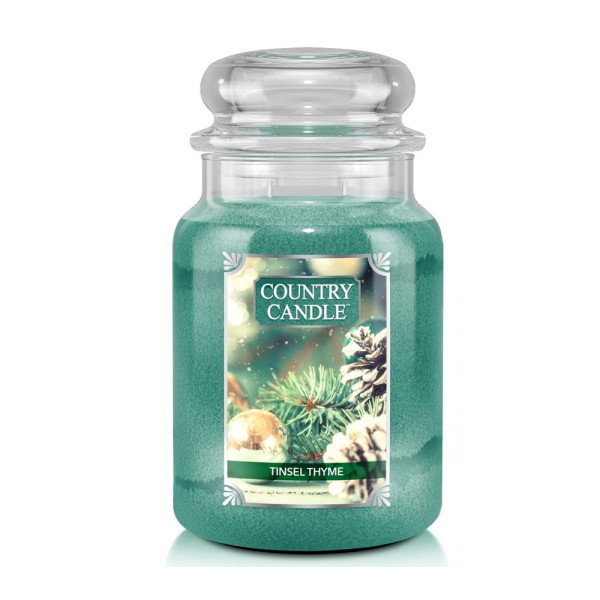 Country Candle™ Tinsel Thyme 2-Docht-Kerze 652g