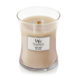 White Honey Kerzenglas Mittel 275g mit Knisterdocht