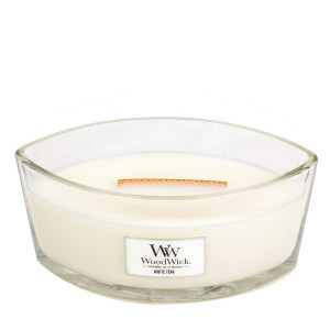 WoodWick® White Teak Kerzenglas Ellipse 453,6g mit...