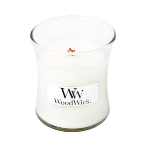 WoodWick® White Teak Kerzenglas Klein 85g mit...