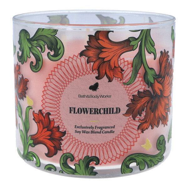 Flowerchild 3-Docht-Kerze 411g