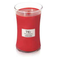 WoodWick® Crimson Berries Kerzenglas Groß 609,5g mit Knisterdocht